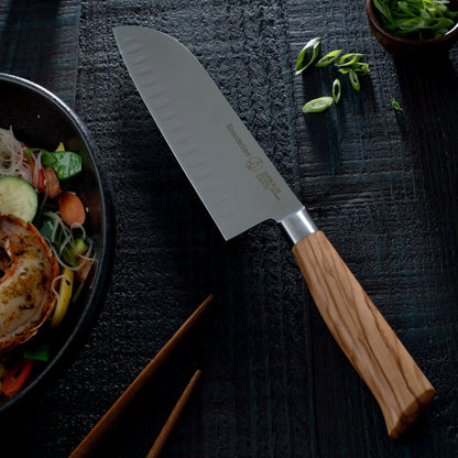 Oliva Elite Kullens Santoku Knife - 18 cm