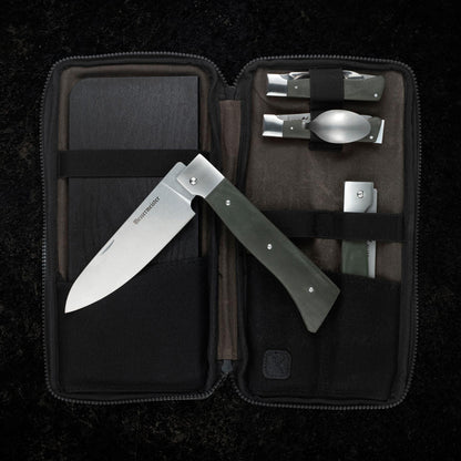 Messermeister Adventure Chef 3.25 in. L Stainless Steel Folding Knife Messermeister Adventure Chef 3.25 in. L Stainless Steel Folding Knife