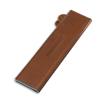 SADDLE BROWN MAGNETIC LEATHER EDGE-GUARD - 21 CM