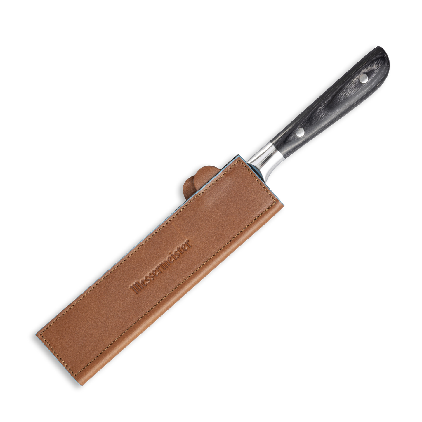 SADDLE BROWN MAGNETIC LEATHER EDGE-GUARD - 21 CM