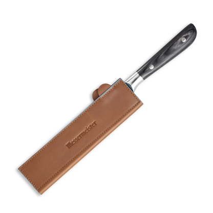 SADDLE BROWN MAGNETIC LEATHER EDGE-GUARD - 21 CM