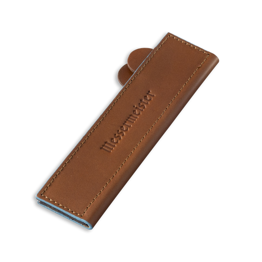 SADDLE BROWN MAGNETIC LEATHER EDGE-GUARD - 16 CM