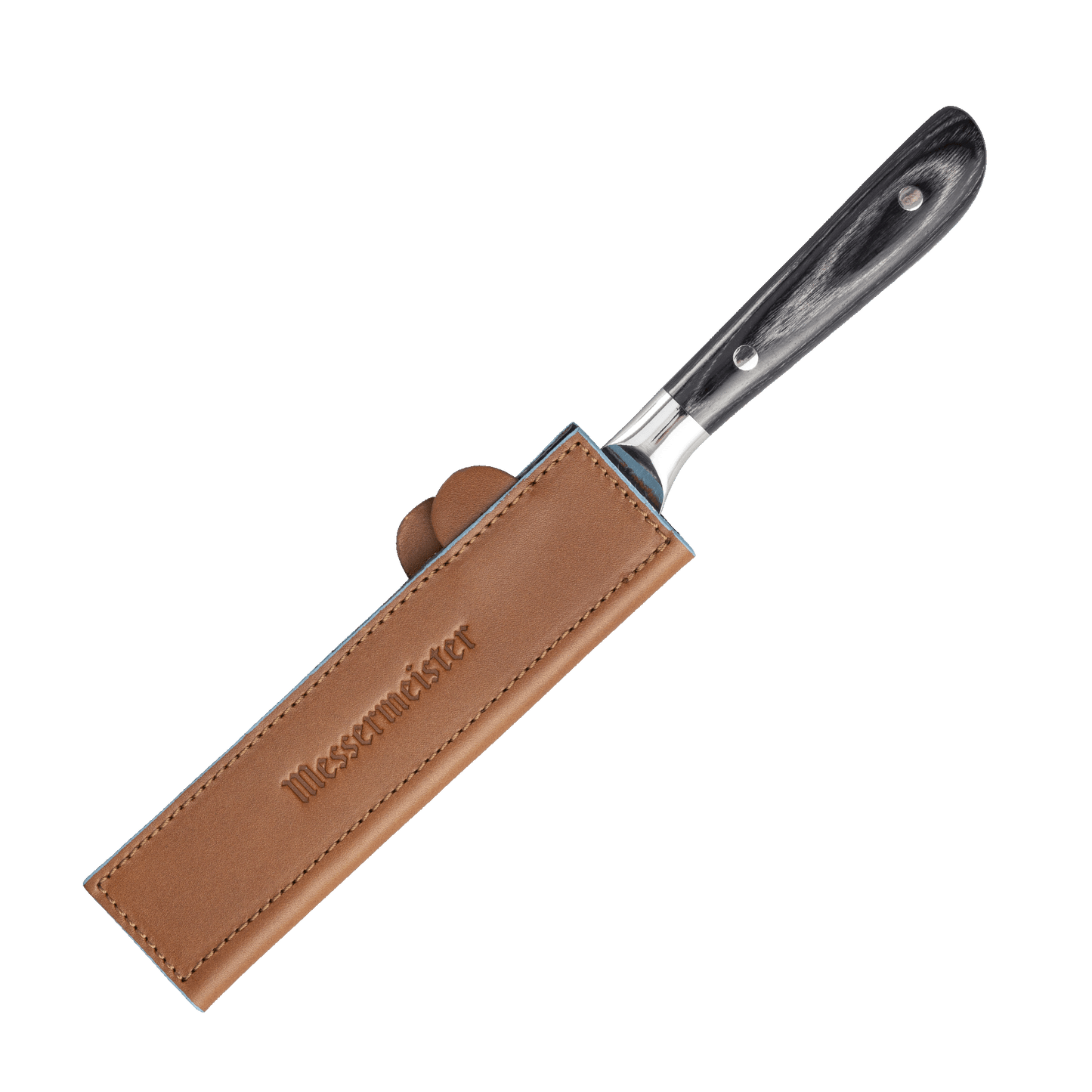 SADDLE BROWN MAGNETIC LEATHER EDGE-GUARD - 16 CM