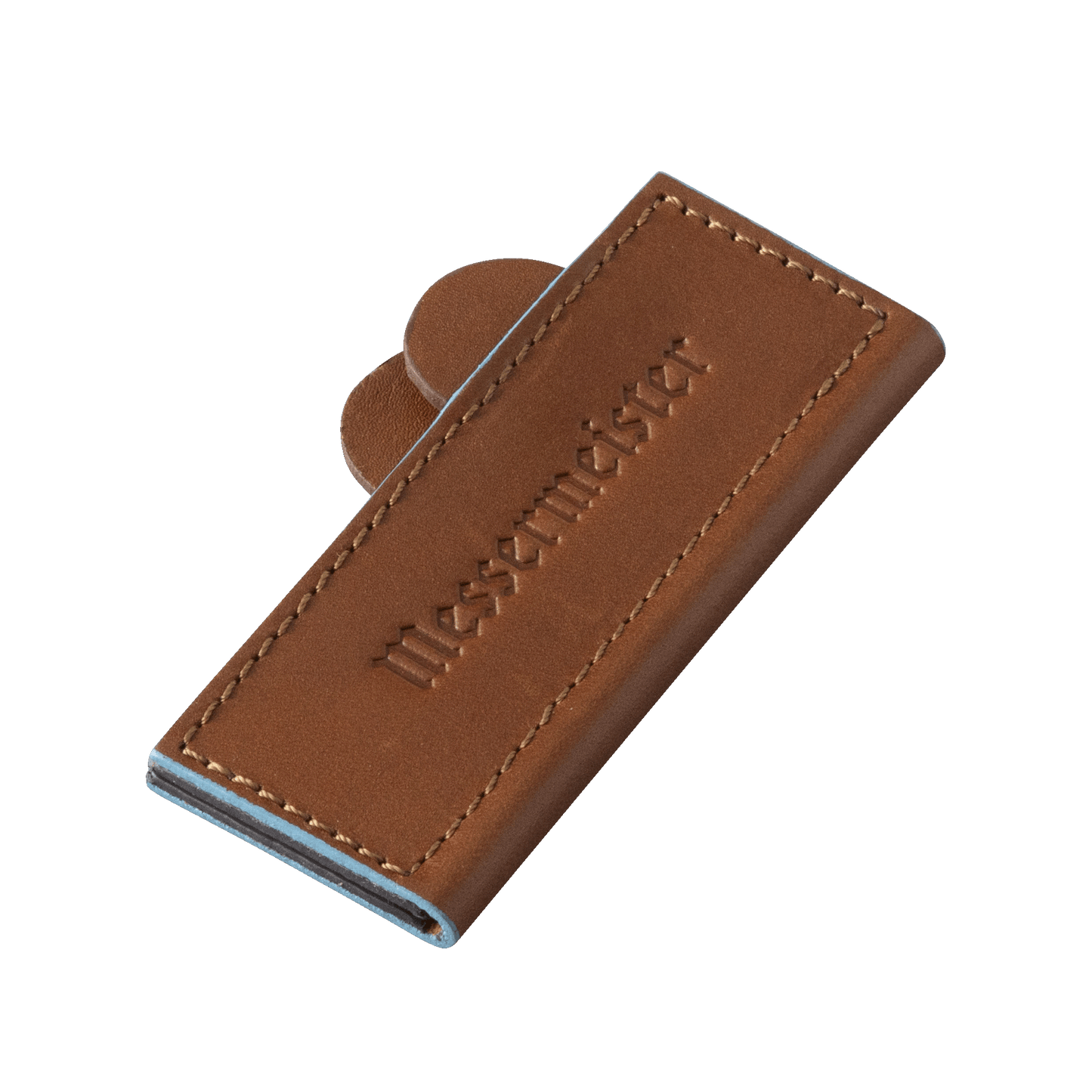 SADDLE BROWN MAGNETIC LEATHER EDGE-GUARD - 10 CM