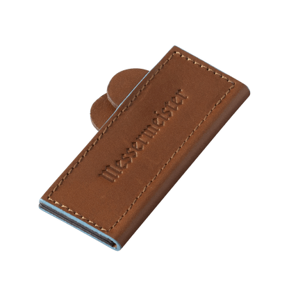 SADDLE BROWN MAGNETIC LEATHER EDGE-GUARD - 10 CM