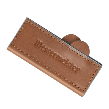 SADDLE BROWN MAGNETIC LEATHER EDGE-GUARD - 10 CM