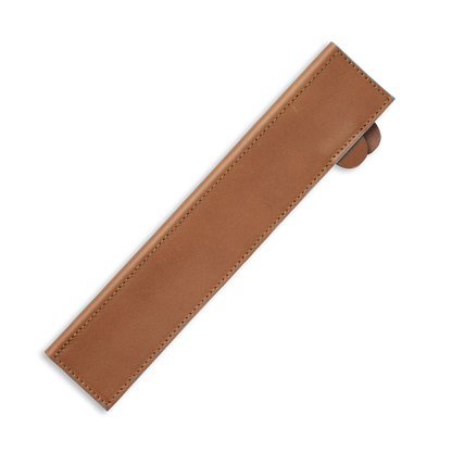 SADDLE BROWN MAGNETIC LEATHER EDGE-GUARD - 26 CM