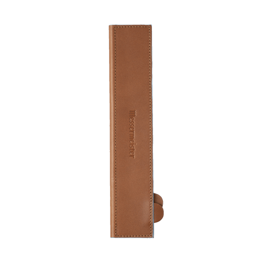 SADDLE BROWN MAGNETIC LEATHER EDGE-GUARD - 26 CM