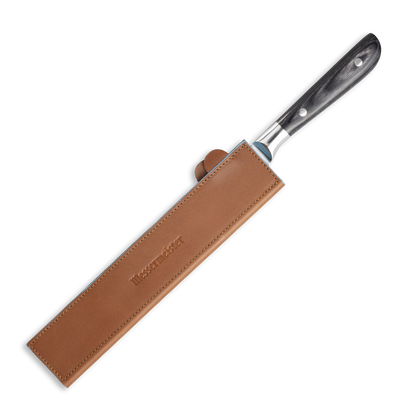 SADDLE BROWN MAGNETIC LEATHER EDGE-GUARD - 26 CM